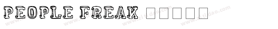 People Freak字体转换